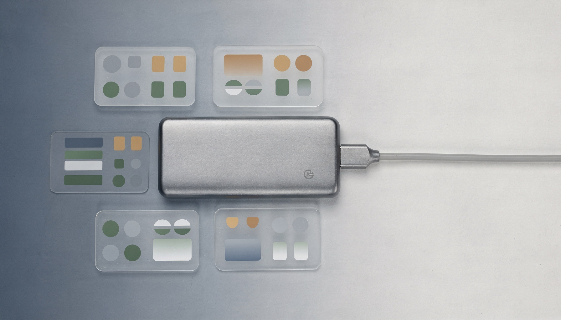 Mac external hard drive connected to MacBook showing duplicate file cleanup interface